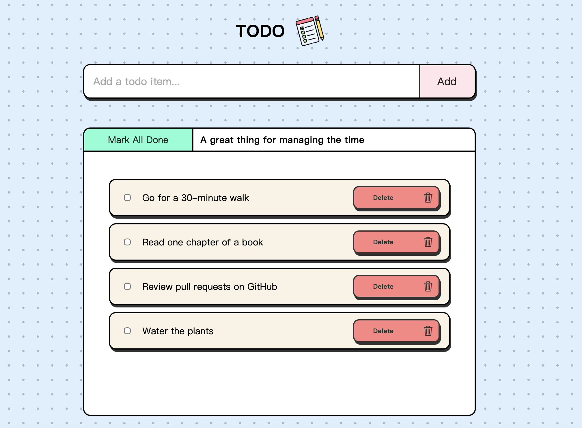 Todo List